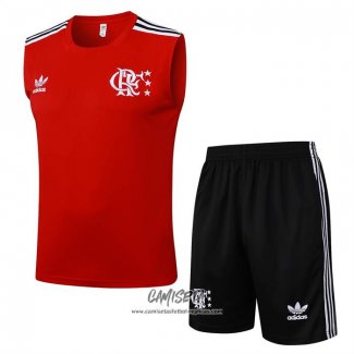 Chandal del Flamengo 2025-2026 Sin Mangas Rojo