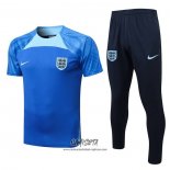 Chandal del Inglaterra 2022-2023 Manga Corta Azul