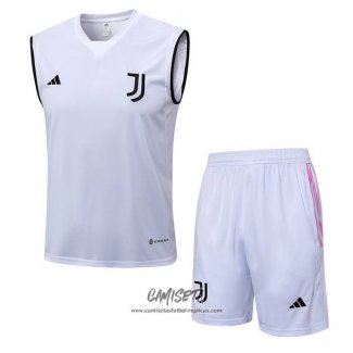 Chandal del Juventus 2023-2024 Sin Mangas Blanco