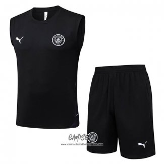 Chandal del Manchester City 2025-2026 Sin Mangas Negro