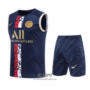 Chandal del Paris Saint-Germain 2022-2023 Sin Mangas Azul