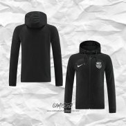 Chaqueta con Capucha del Barcelona 2022-2023 Negro