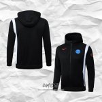 Chaqueta con Capucha del Napoli 2025-2026 Negro