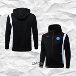 Chaqueta con Capucha del Napoli 2025-2026 Negro