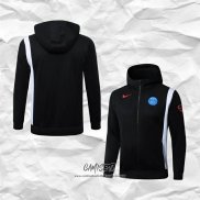Chaqueta con Capucha del Napoli 2025-2026 Negro