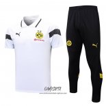 Conjunto Polo del Borussia Dortmund 2023-2024 Blanco