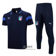 Conjunto Polo del Italia 2022-2023 Azul Marino