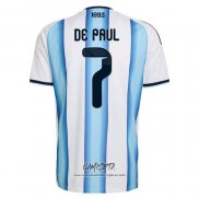 Primera Camiseta Argentina Jugador Rodrigo 2026 De Paul