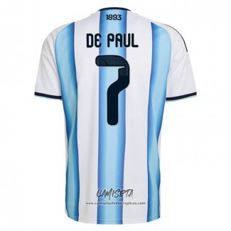 Primera Camiseta Argentina Jugador Rodrigo 2026 De Paul