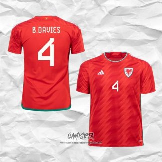 Primera Camiseta Gales Jugador B.Davies 2022