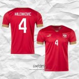 Primera Camiseta Serbia Jugador Milenkovic 2022