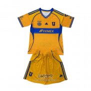 Primera Camiseta Tigres UANL 2025-2026 Nino