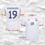 Segunda Camiseta Belgica Jugador Dendoncker 2022