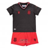 Segunda Camiseta Stoke City 2022-2023 Nino Negro
