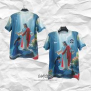 Camiseta Brasil Jesus 2025-2026 Azul Tailandia