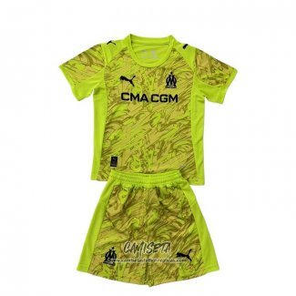 Camiseta Olympique Marsella Portero 2025-2026 Nino Amarillo