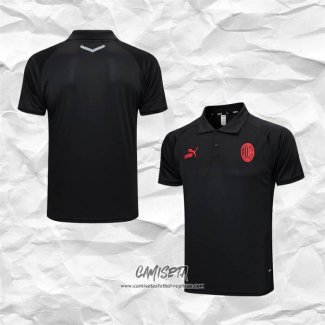 Camiseta Polo del AC Milan 2023-2024 Negro