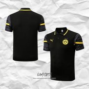 Camiseta Polo del Borussia Dortmund 2022-2023 Negro y Amarillo