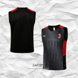 Camiseta de Entrenamiento AC Milan 2021-2022 Sin Mangas Negro