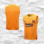 Camiseta de Entrenamiento Barcelona 2022-2023 Sin Mangas Naranja