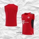 Camiseta de Entrenamiento Bayern Munich 2022-2023 Sin Mangas Rojo