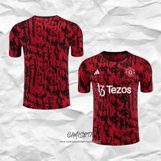 Camiseta de Entrenamiento Manchester United 2023-2024 Rojo