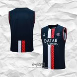Camiseta de Entrenamiento Paris Saint-Germain Jordan 2023-2024 Sin Mangas Azul
