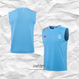 Camiseta de Entrenamiento Real Madrid 2021-2022 Sin Mangas Azul