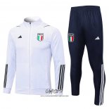 Chandal de Chaqueta del Italia 2023-2024 Blanco