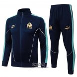 Chandal de Chaqueta del Olympique Marsella 2025-2026 Nino Azul