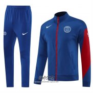 Chandal de Chaqueta del Paris Saint-Germain 2025-2026 Nino Azul Rojo