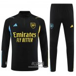 Chandal de Sudadera del Arsenal 2023-2024 Negro