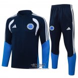 Chandal de Sudadera del Cruzeiro 2026-2027 Nino Azul Oscuro
