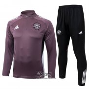 Chandal de Sudadera del Manchester United 2025-2026 Nino Purpura