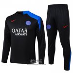 Chandal de Sudadera del Paris Saint-Germain 2025-2026 Nino Negro