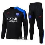 Chandal de Sudadera del Paris Saint-Germain 2025-2026 Nino Negro