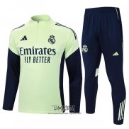 Chandal de Sudadera del Real Madrid 2025-2026 Nino Verde