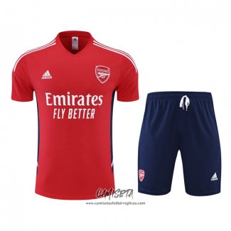 Chandal del Arsenal 2022-2023 Manga Corta Rojo - Pantalon Corto