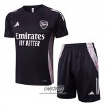 Chandal del Arsenal 2024-2025 Manga Corta Gris Oscuro - Pantalon Corto