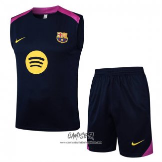 Chandal del Barcelona 2025-2026 Sin Mangas Negro