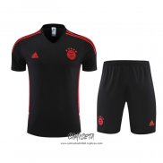 Chandal del Bayern Munich 2022-2023 Manga Corta Negro - Pantalon Corto