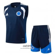 Chandal del Cruzeiro 2025-2026 Sin Mangas Azul