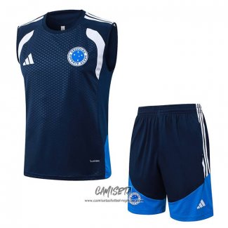 Chandal del Cruzeiro 2025-2026 Sin Mangas Azul