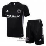 Chandal del Inter Miami 2025-2026 Manga Corta Negro - Pantalon Corto