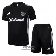 Chandal del Inter Miami 2025-2026 Manga Corta Negro - Pantalon Corto