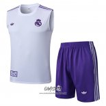 Chandal del Real Madrid 2025-2026 Sin Mangas Blanco Purpura
