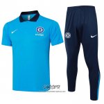 Conjunto Polo del Chelsea 2024-2025 Azul