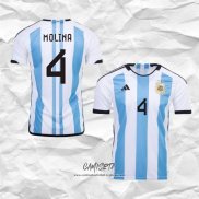Primera Camiseta Argentina Jugador Molina 2022