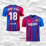 Primera Camiseta Barcelona Jugador Jordi Alba 2021-2022