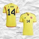 Primera Camiseta Colombia Jugador L.Diaz 2022